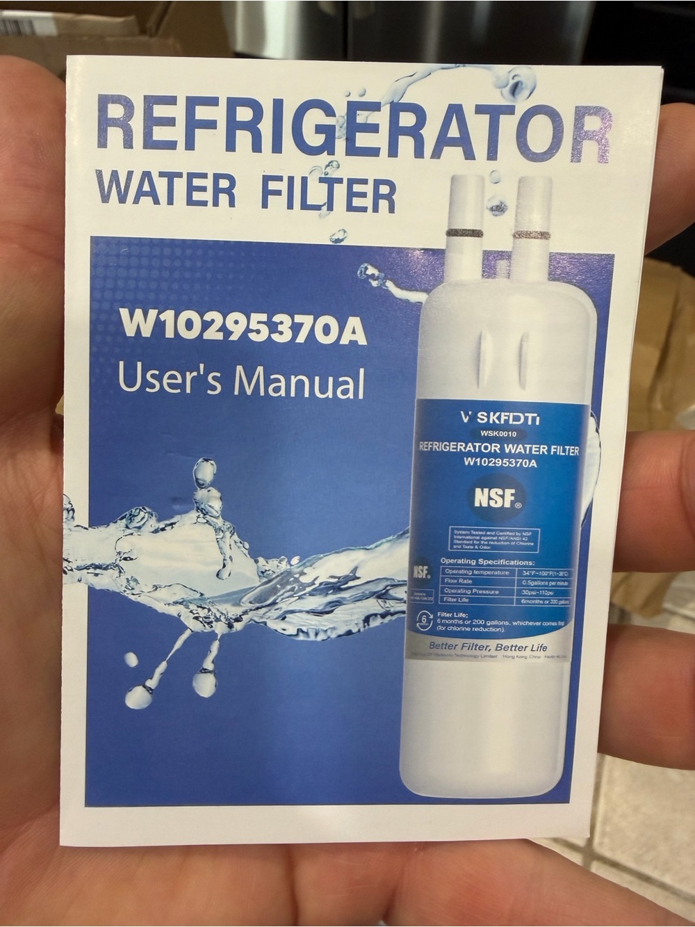 W10295370A Filter 1 Water Filter Replacement